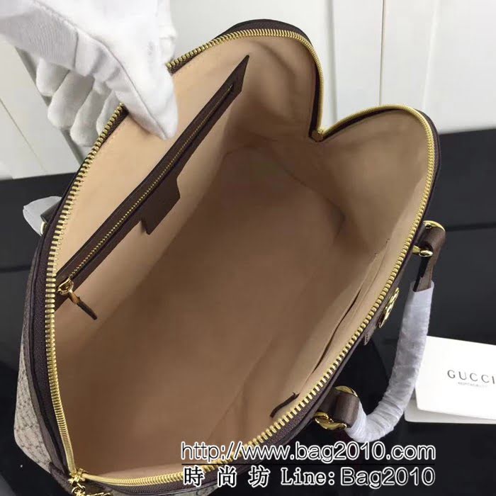 GUCCI古馳原單 新款專櫃品質高仿原單貨實物實拍 524533啡手提波士頓包 HY1054